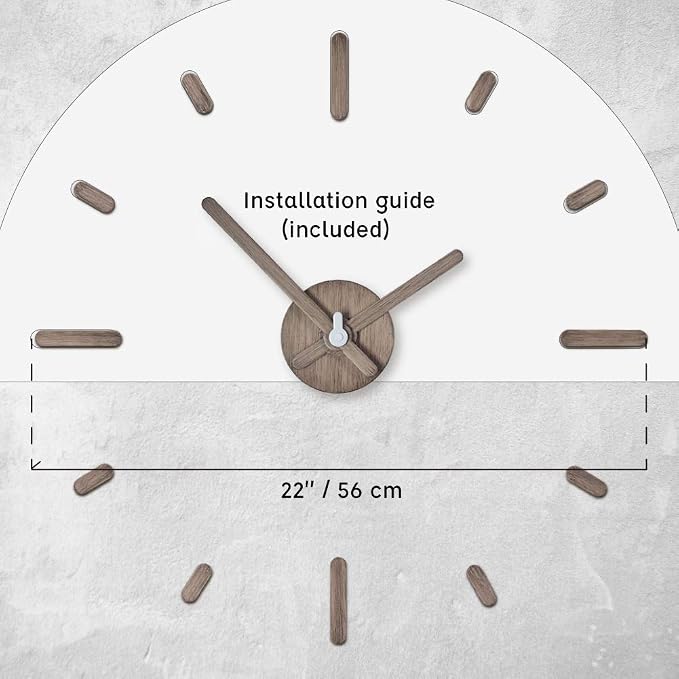 Presentime & Co Large Frameless DIY Wall Clock - Image 3