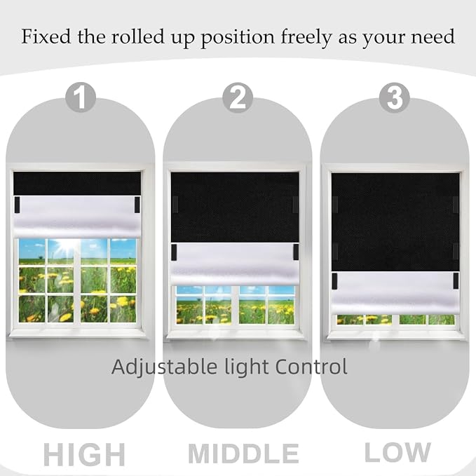 100% Blackout Blinds Magnetic Window Cover 57x40Inch, No Drill PortableCuttable - Image 6