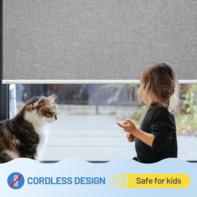 Motorized Blinds with Remote, Cordless Smart Blinds with Valance Cover - Image 4