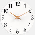 Mosewa Wall Clock Silent Non Ticking Battery Operated White Modern Simple by MOSEWAWALLCLOCK