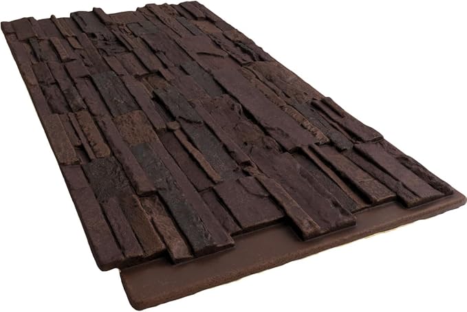 EverStone Cascade Faux Stone Panel, 48 5/8"W x 24 3/4"H x 1 1/4"D, Deep Creek - Image 6