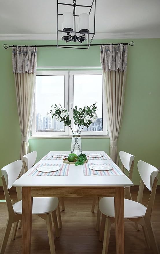 Safiyya 393"x17.7" Light Green Peel and Stick Wallpaper Green Solid Color - Image 5