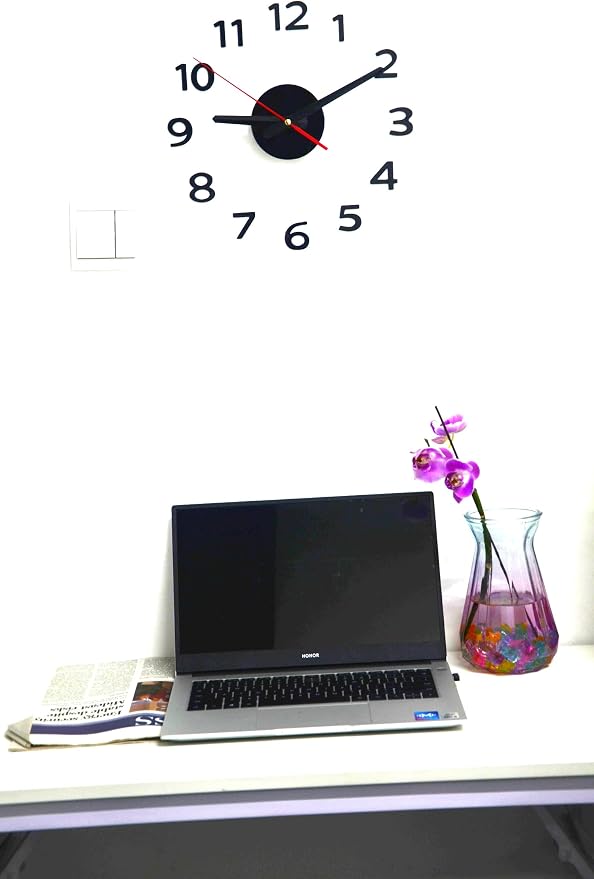 OceeK DIY Wall Clock, Modern Silent Non-Ticking, Battery Operated, 3D Quality - Image 4