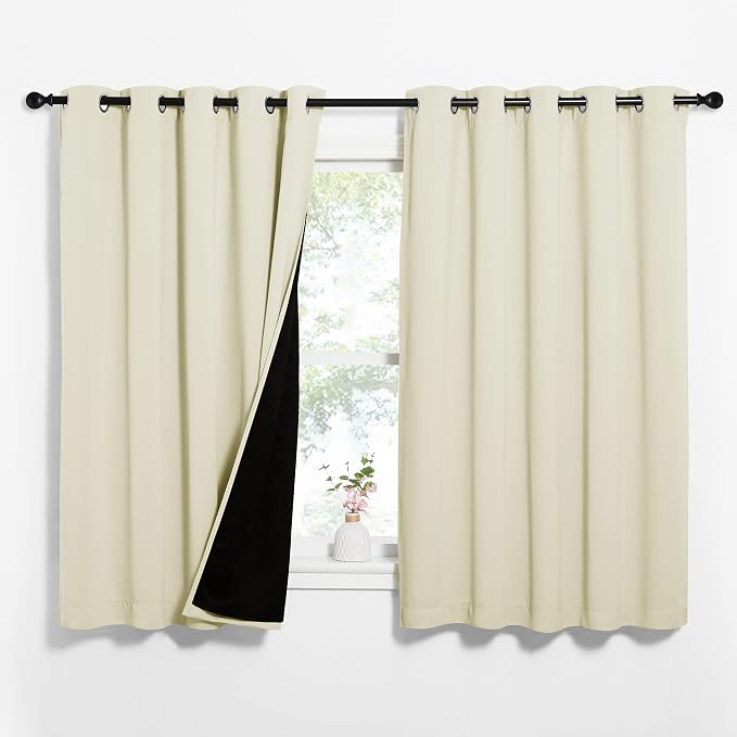NICETOWN Living Room Completely Shaded Draperies, Privacy Protection & Noise by NICETOWN