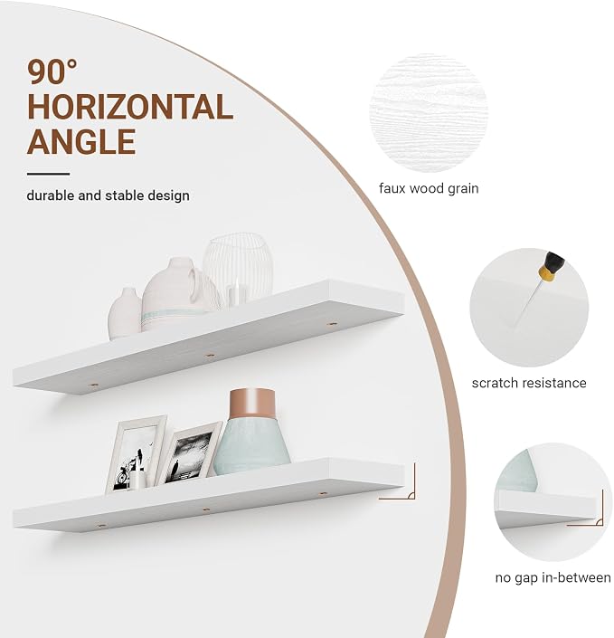 Heimlove 55 Inch Long Floating Shelves - Image 5