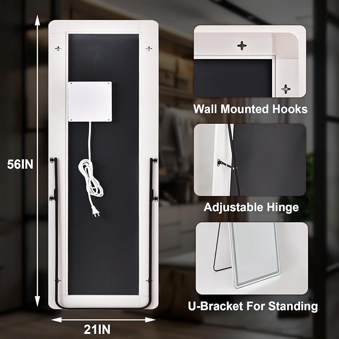Easly 21"x56" Rectangular Full Length Mirror - Image 5