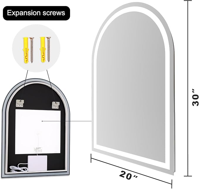 Arched LED Bathroom Mirrors - Image 9