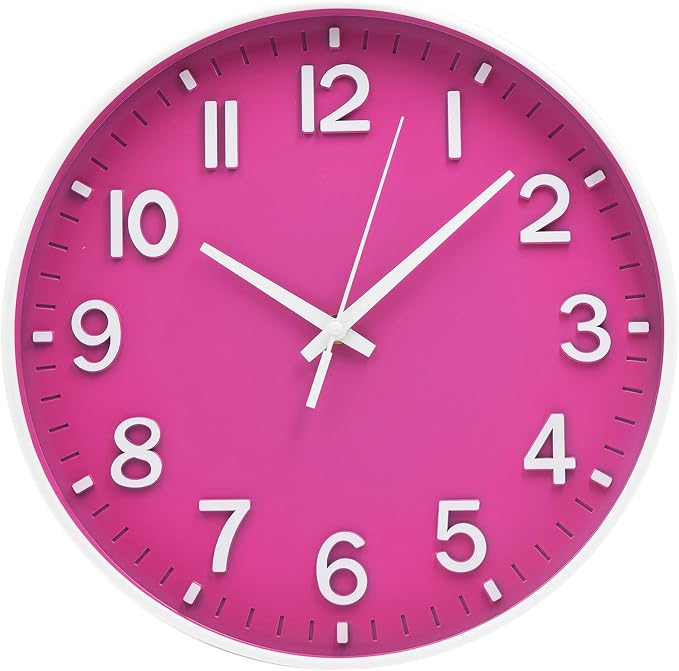 HZDHCLH Wall Clocks Battery Operated 12 inch Silent Non Ticking Modern Wall by HZDHCLH