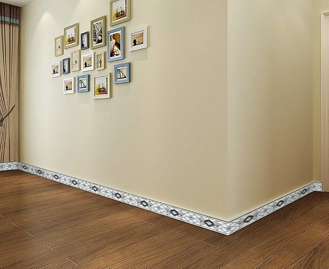 HyFanStr 4"x196" Waterproof Wallpaper Border 3D Embossed Floral Wall Border - Image 6