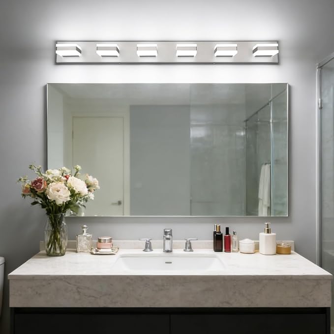 SOLFART Bathroom Light Fixtures, 5 Color Temperature Modern Vanity Lights - Image 8