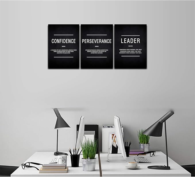 KAWAHONE Canvas Painting Wall Art Large, Motivational Leader Confidence - Image 2