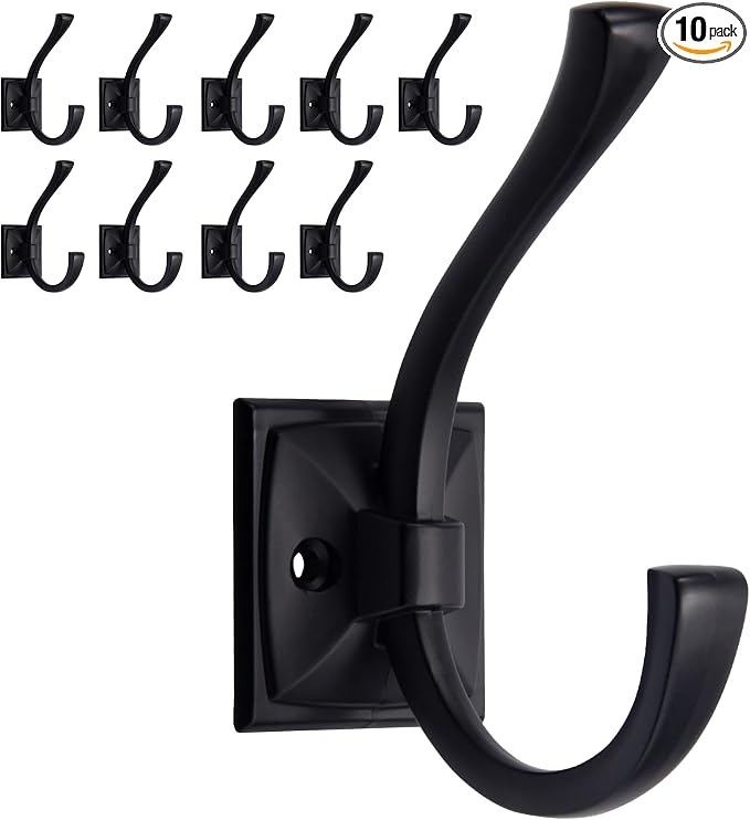 TUNNY 10 Pack Antique Design Wall Hanging Coat Hooks by TUNNY