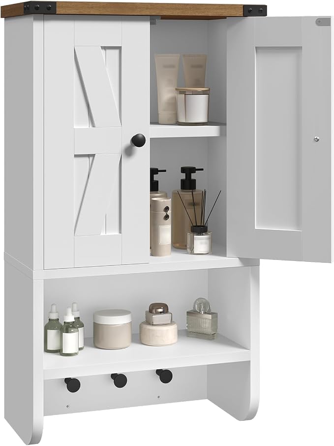 MAHANCRIS Bathroom Wall Cabinet, Farmhouse Medicine Cabinet by MAHANCRIS