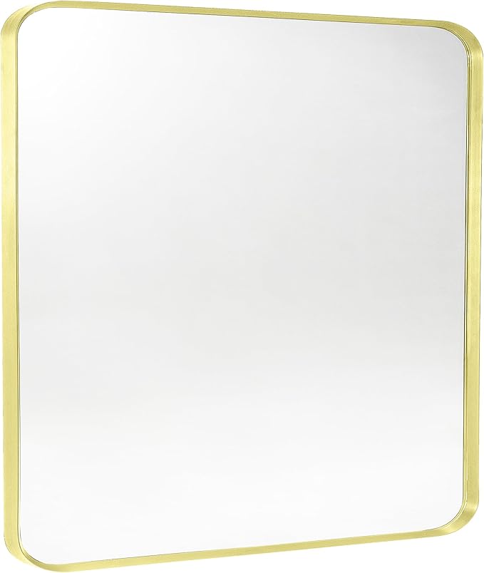 Gold Metal Framed Bathroom Mirror by Minuover