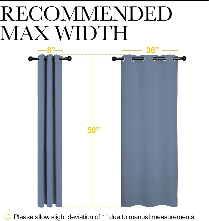 NICETOWN Home Fashion Thermal Insulated Solid Grommet Blackout Window Treatment - Image 7