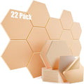 22 Pack Self-Adhesive Acoustic Panels 12" X 10" X 0.4" by Dailycooper
