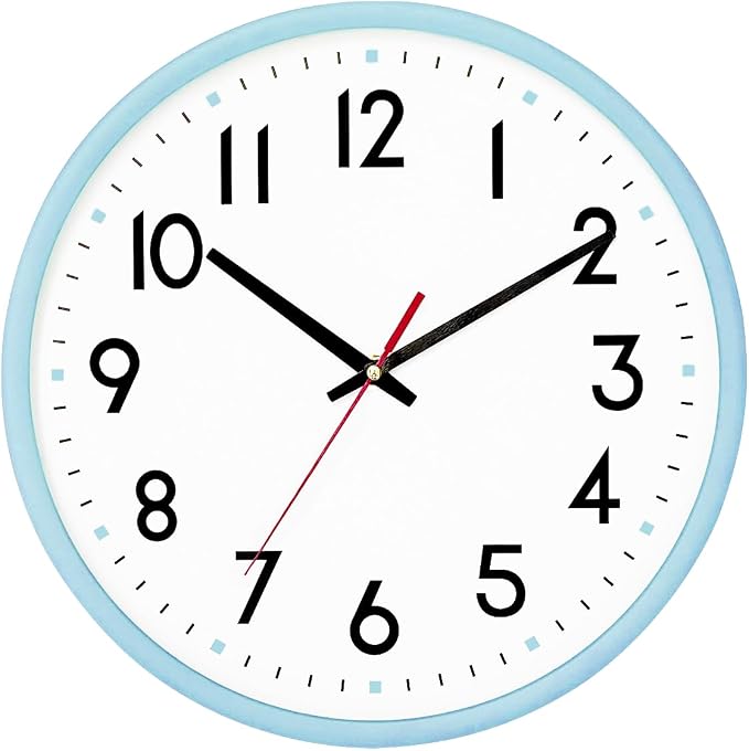 HZDHCLH Wall Clock Silent Wall Clocks Battery Operated 10 Inch Modern Non by HZDHCLH
