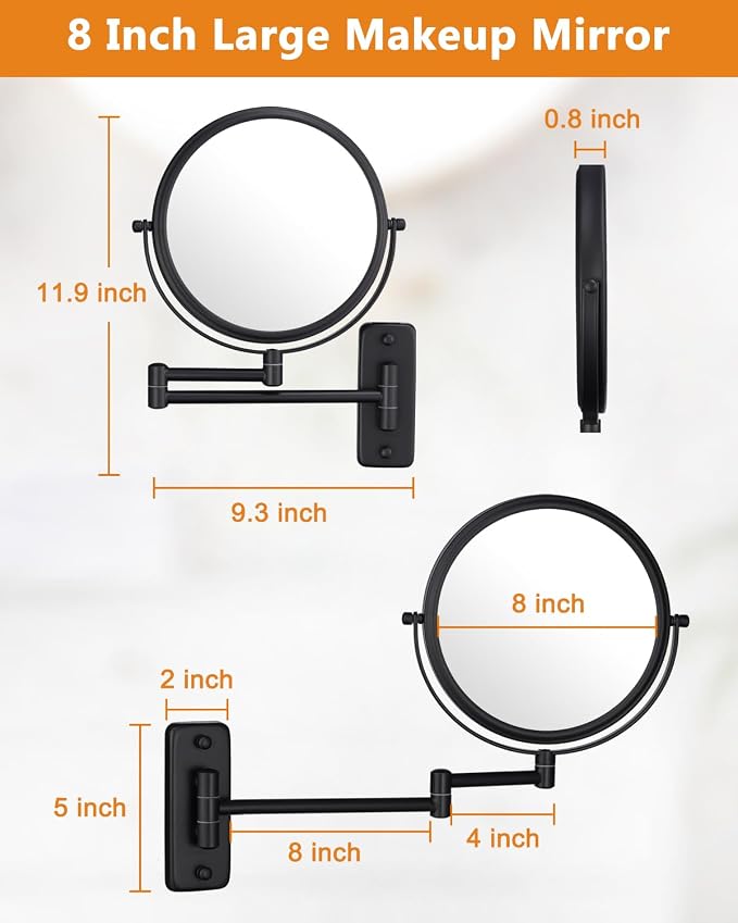 Wall Mounted Makeup Mirror - Image 4
