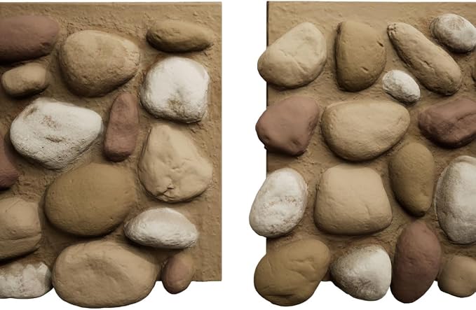 EverStone River Rock Faux Rock Panel, Canyon Dune Color - Image 8