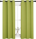 NICETOWN Green Blackout Curtains Window Panels, Window Treatment Thermal by NICETOWN