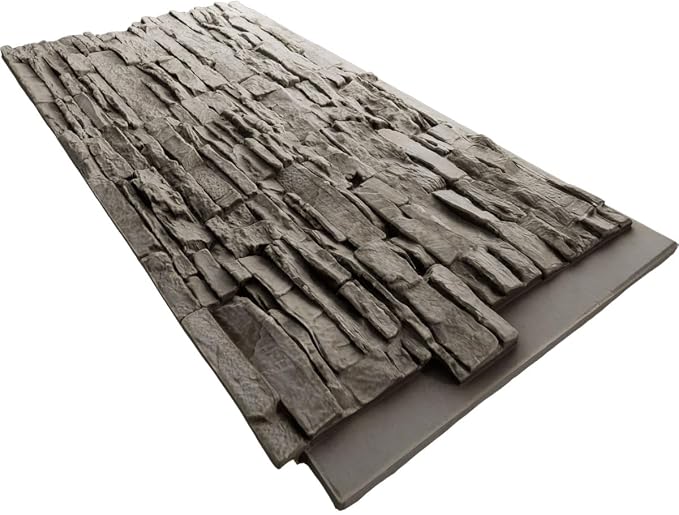 EverStone Canyon Ridge Faux Stone Panel, 45 3/4"W x 24 1/2"H x 1 1/4"D - Image 6