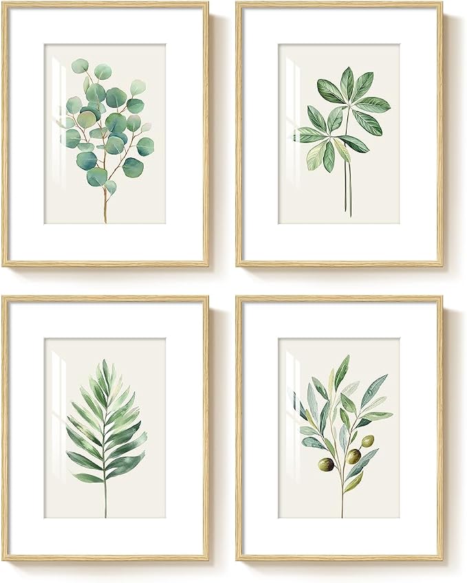 Framed Sage Green Botanical Wall Art - Image 8