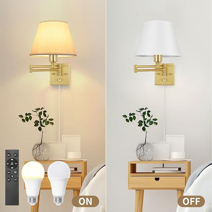 TRLIFE Dimmable Wall Sconce, Remote Control Dimming 10-100% and Adjustable - Image 5