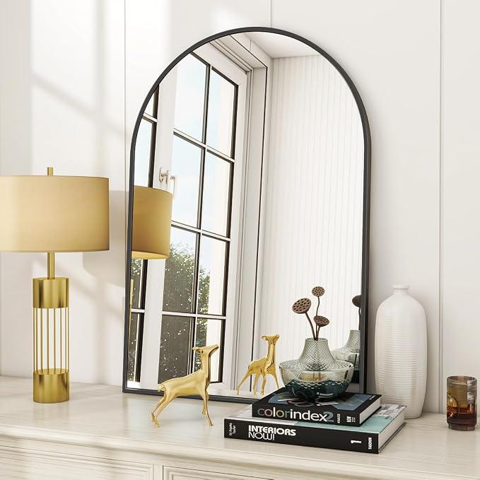 VooBang Arched Wall Mirror, 24 x 36 inch Arch Bathroom Mirror, Wall Mounted by VooBang