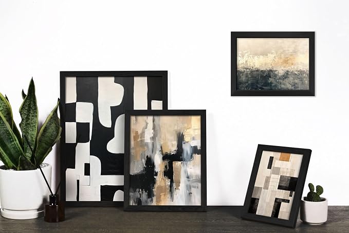 ANERZA 16 PCS Framed Black and White Abstract Wall Art Decor, Minimalist Wall - Image 5