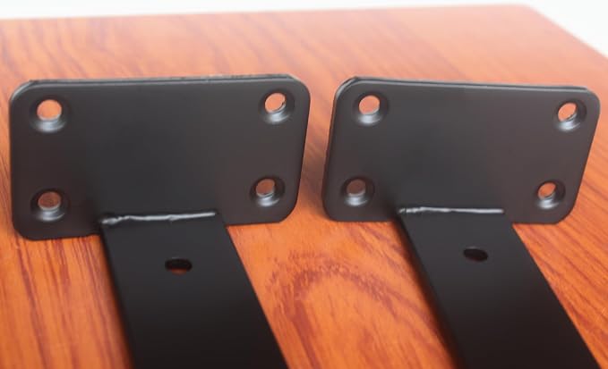 16 Pack - 14 inch Black Hidden L Shelf Bracket Iron Floating Shelf Brackets - Image 3