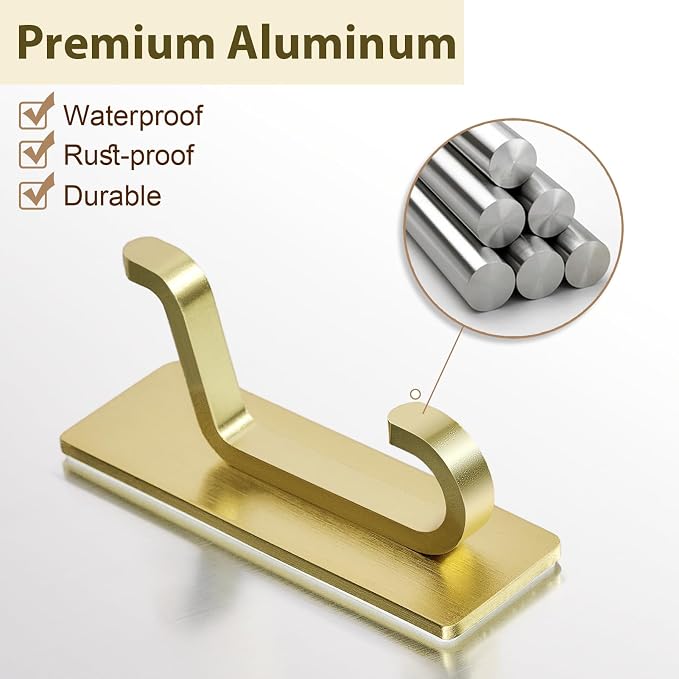 Self Adhesive Wall Hooks for Hanging: Extra Strong 13 LB, Hook for Coat - Image 4