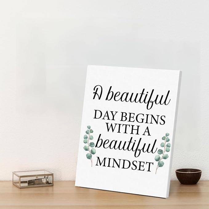 Motivational Eucalyptus Wall Art Decor, Inspirational Green Botanical Pictures - Image 6