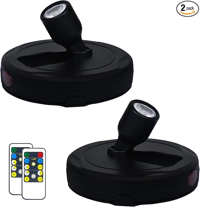 HAMVIDNE LED Spotlights, Battery Powered Picture Lights, Uplighting Indoor by HAMVIDNE