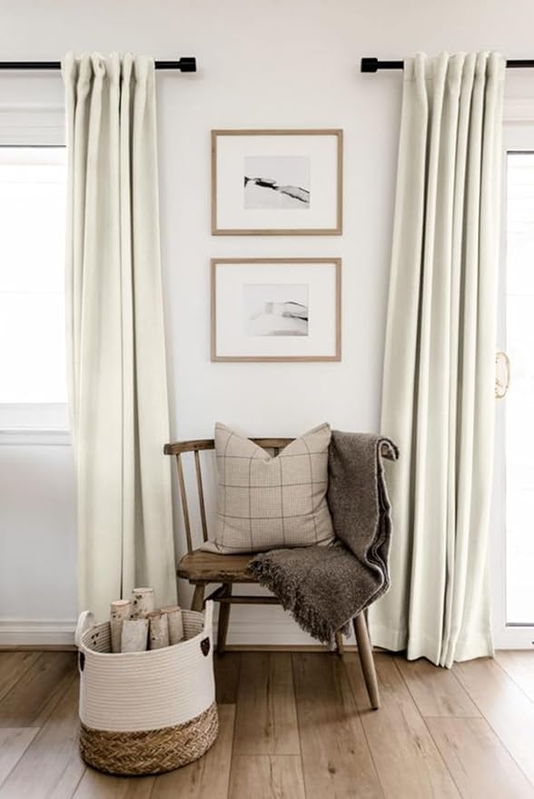 100% Blackout Shield Linen Blackout Curtains - Image 6