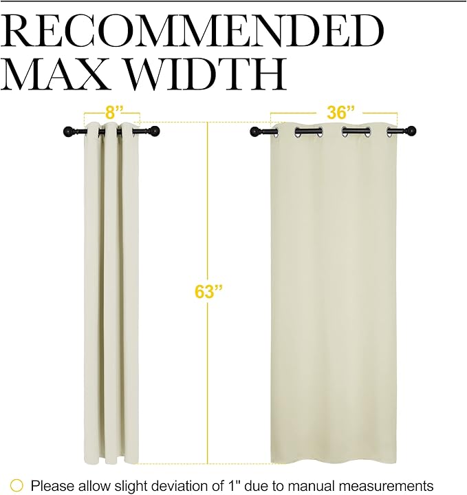 NICETOWN Kitchen Curtains for Decoration, Thermal Insulated Grommet Room - Image 6