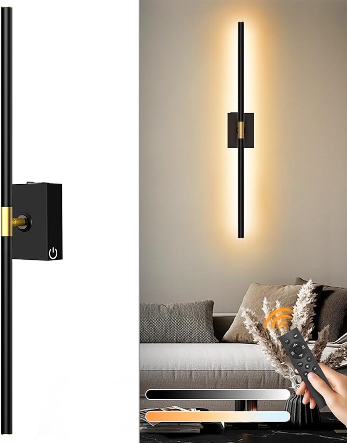 1 Pack Battery Operated Wall Sconce - 10000mAh Wireless Sconce Rechargeable by Eneru