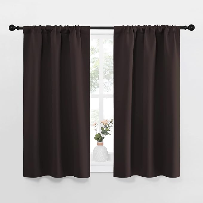 NICETOWN Kitchen Curtains, Short Blackout Curtains & Drapes, Energy Smart Noise by NICETOWN