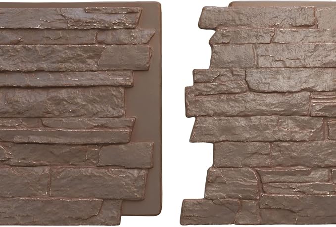 EverStone Acadia Ledge Faux Stone Panel, Autumn Bronze Color - Image 8