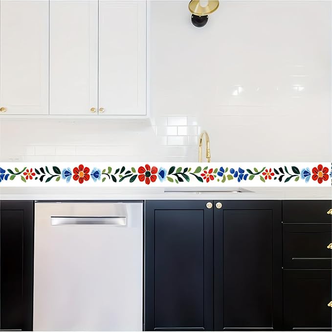 HOMETITUTE Wallpaper Border 4x196 Inch Peel and Stick Wall Border Wallpaper - Image 6