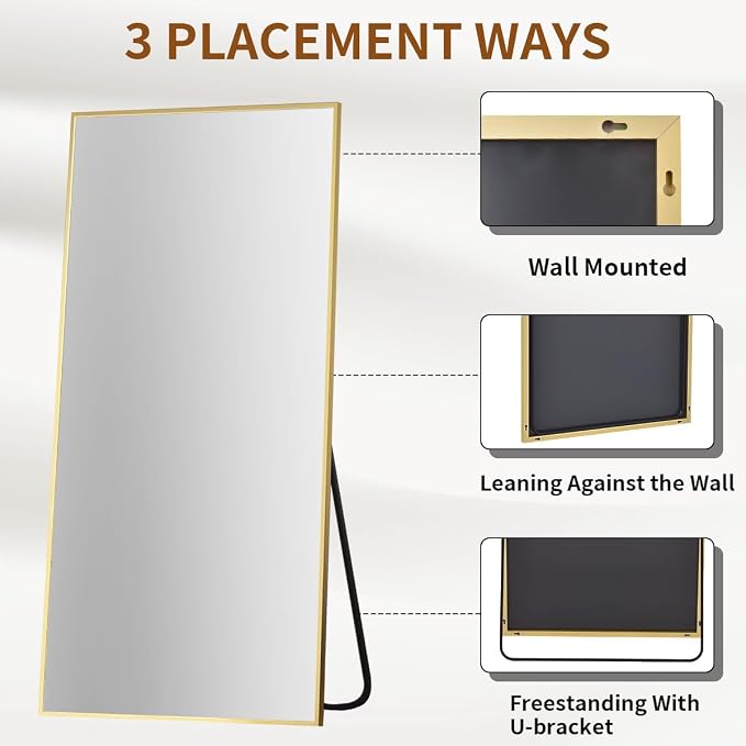 VooBang Large Full Length Mirror 78" x 35" - Image 5