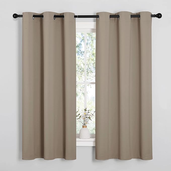 NICETOWN Bedroom Curtain Panels Blackout Draperies, Thermal Insulated Solid by NICETOWN