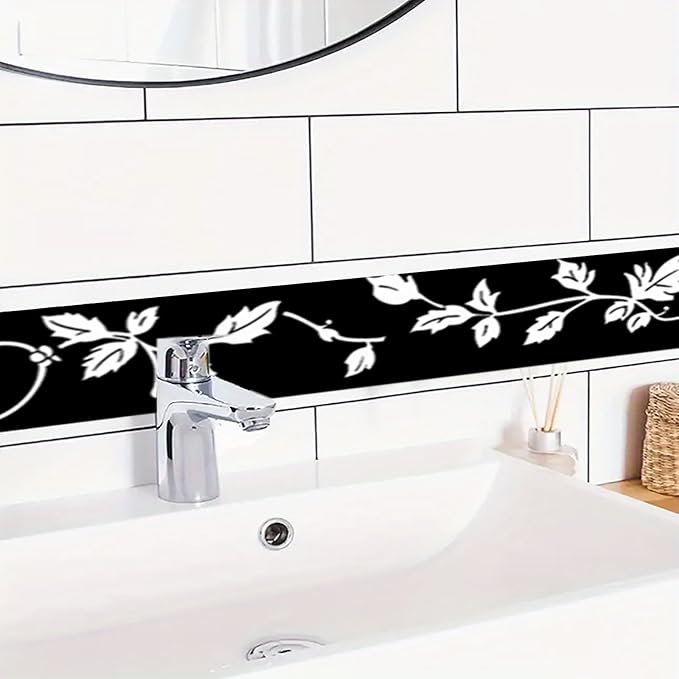 HOMETITUTE Wallpaper Border Peel and Stick Decorative Wall Trim Self Adhesive - Image 2