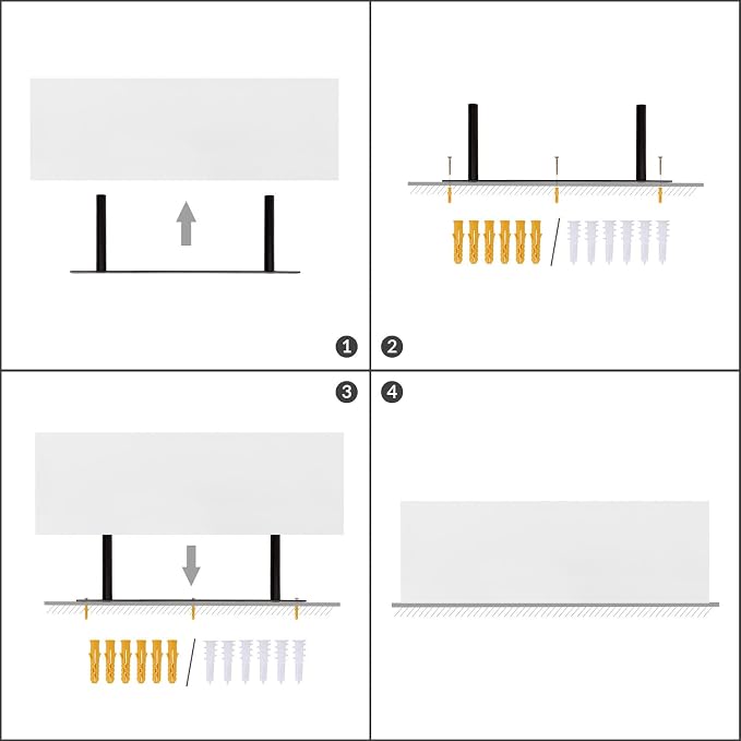 HOOBRO Floating Shelves for Wall, Wall Mounted Shelf Set of 2, 23.6" Hanging - Image 8