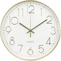 Wall Clock 10 Inch Non-Ticking Silent Modern Simple Style Round Decor Clock by BAKBRAND
