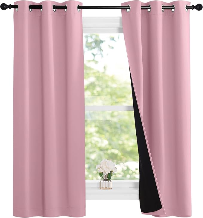 NICETOWN 100% Blackout Short Curtains by NICETOWN
