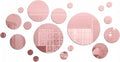 Shappy 32 Pcs Acrylic Mirror Wall Stickers Removable Round Wall Decal Circle by Shappy
