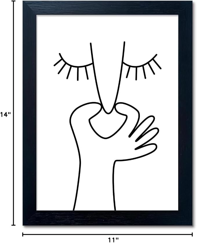 Framed Black and White Bathroom Wall Decor Funny Bathroom Wall Art Bad Smell - Image 10