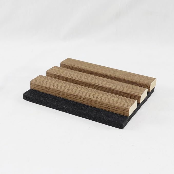 Wood Slat Acoustic Panels, 4.7"x5.9" 3D Wall Panels, Modern Fluted Sound - Image 3