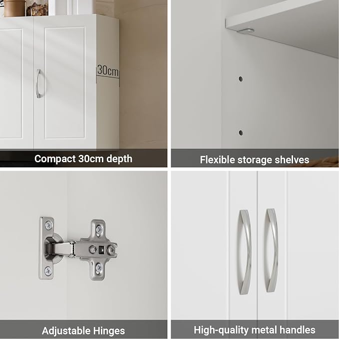 SoBuy Wall Cabinet Laundry Room, Medicine Cabinet - Image 7