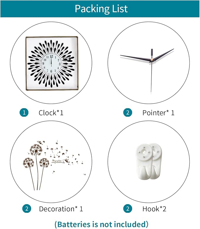 Large Wall Clocks for Living Room Decor Big Modern Silent Clock Non-Ticking for - Image 7